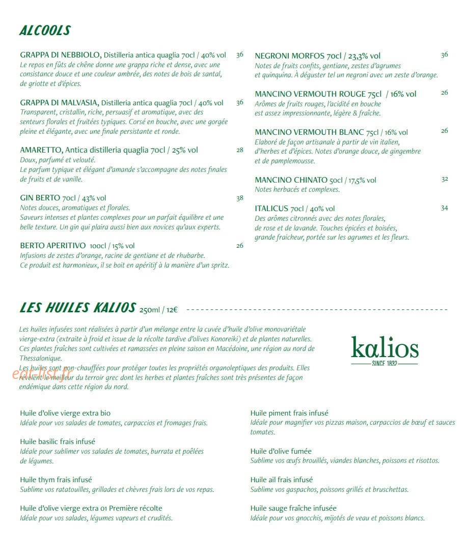 Pizzeria Mirabella — carte page 5