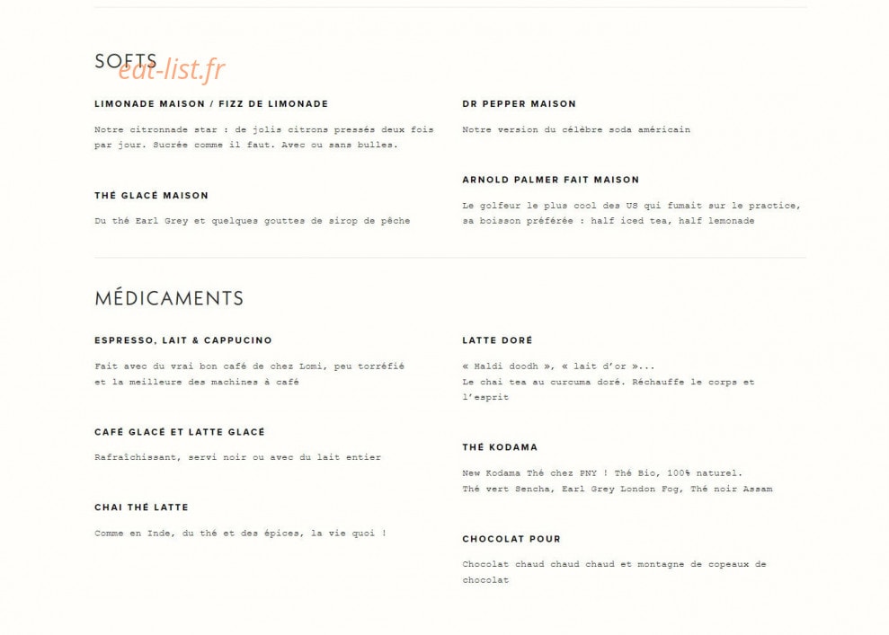 Pny Burger — carte page 7