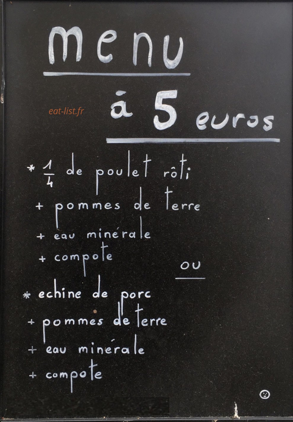 Poulet D'antan — carte page 4