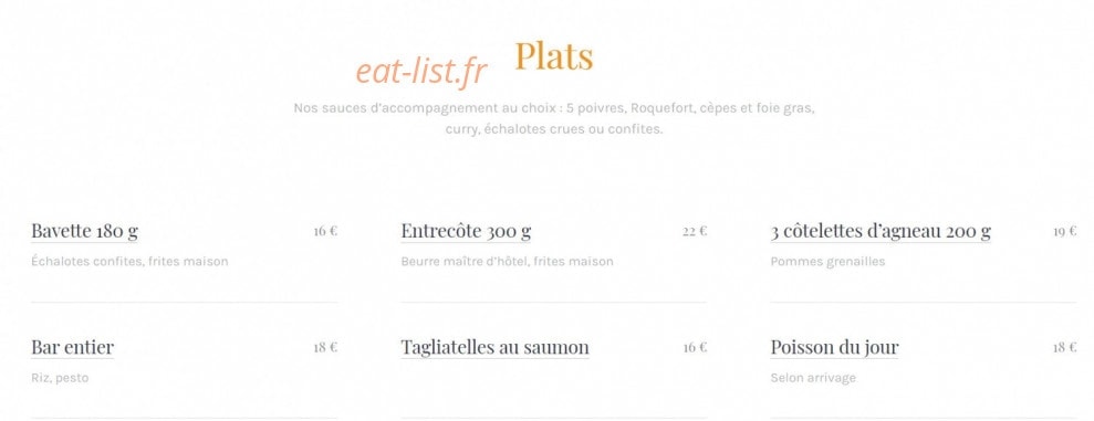Pub Saint Aubin — carte page 3