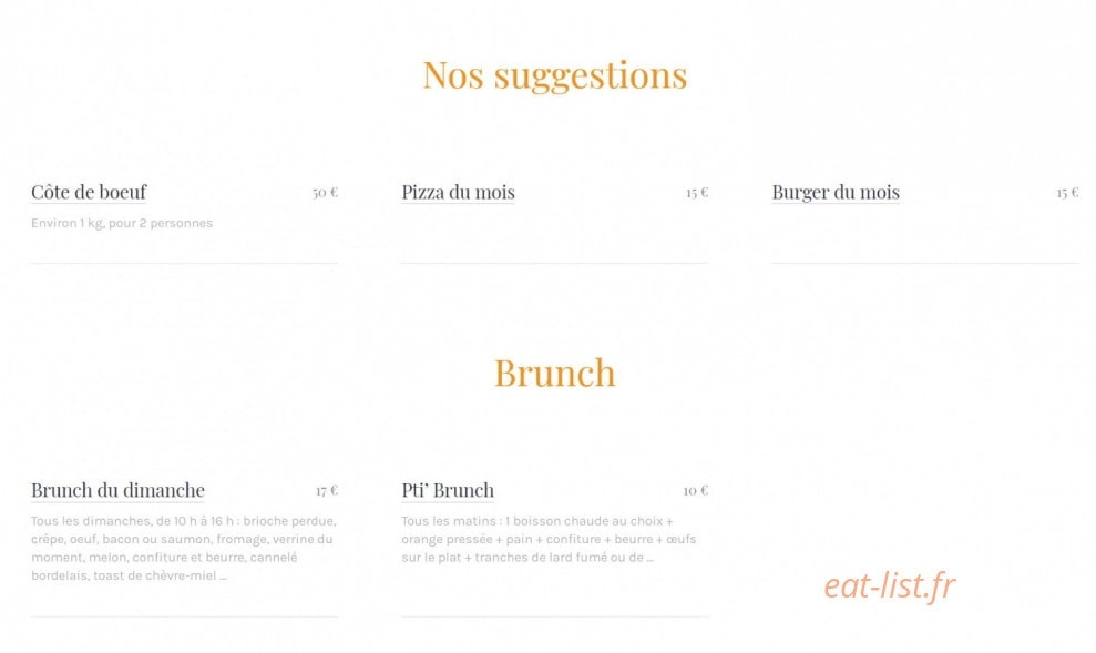 Pub Saint Aubin — carte page 6