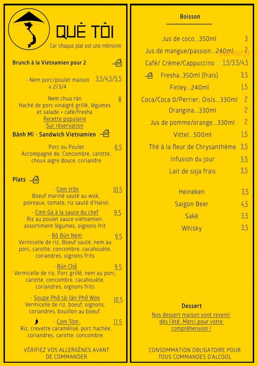 Quê Tôi — carte page 2