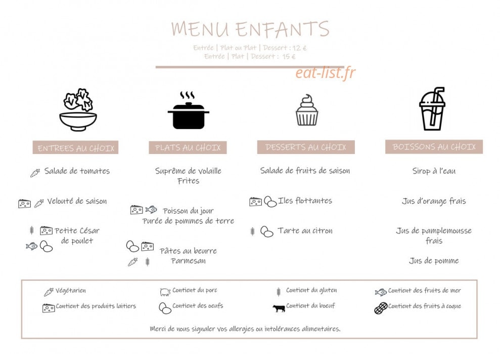 Restaurant Le Bordeaux — carte page 7