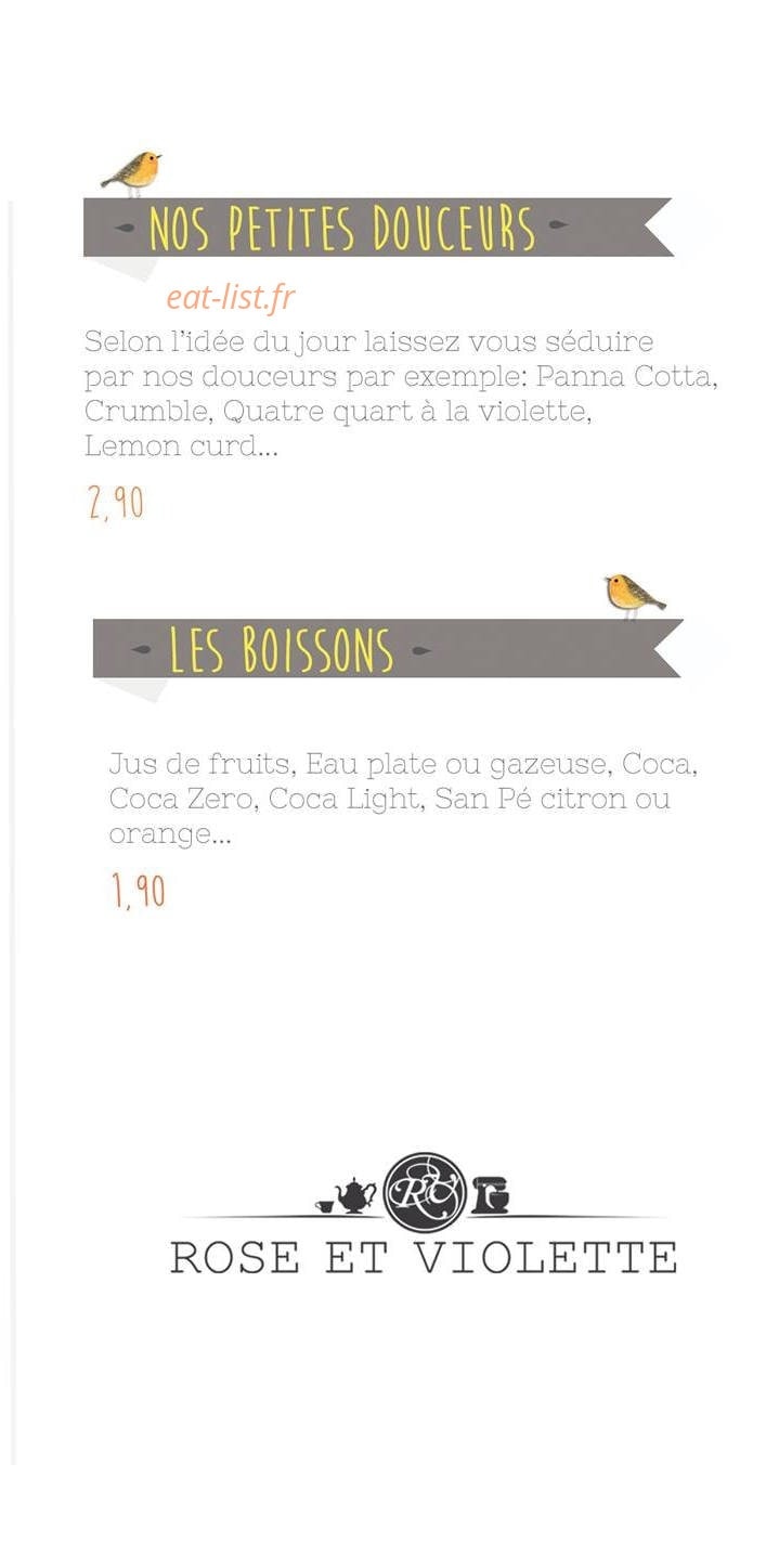 Rose & Violette — carte page 5