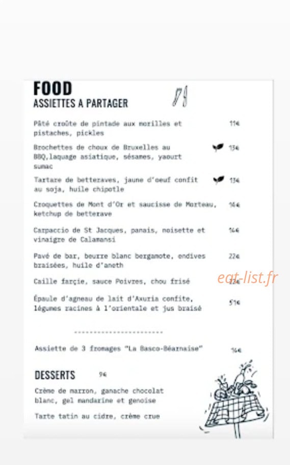 Sacre Bleu! — carte page 1