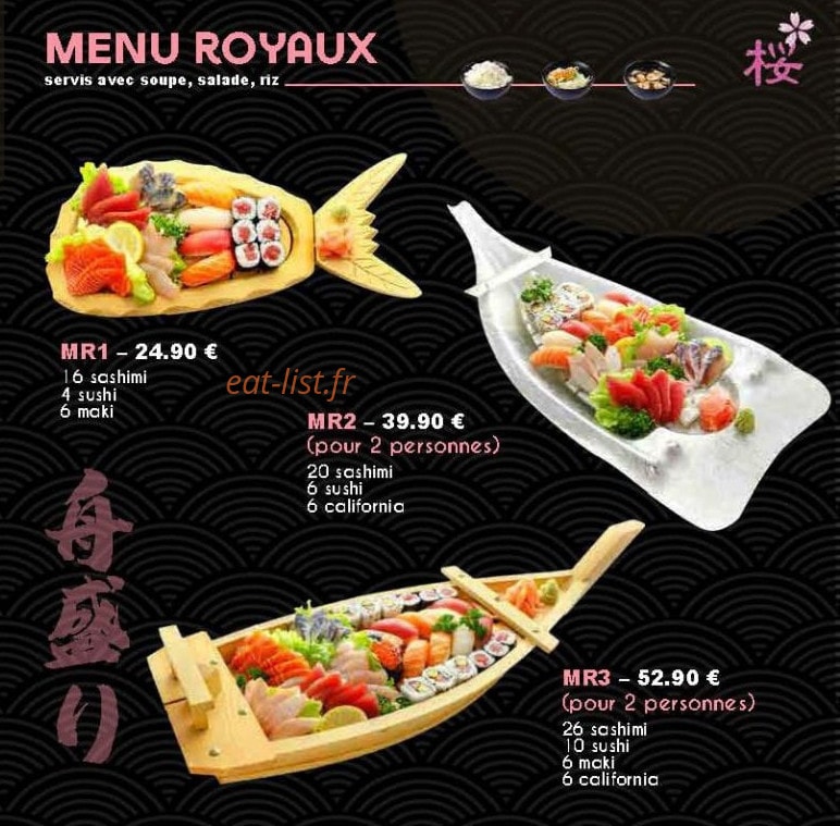 Sakura Sushi — carte page 8