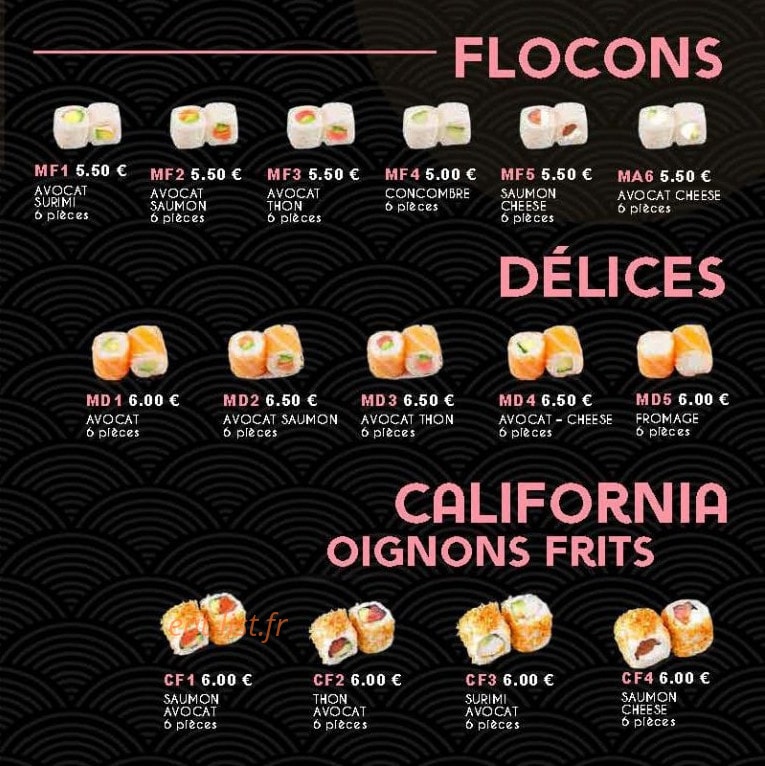 Sakura Sushi — carte page 15