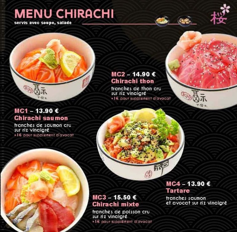 Sakura Sushi — carte page 2