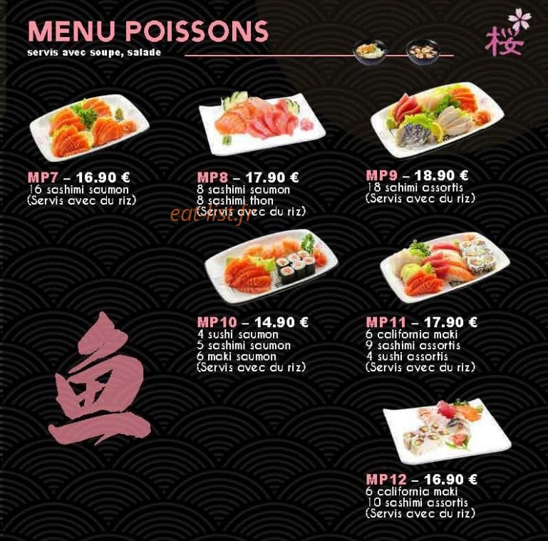 Sakura Sushi — carte page 6