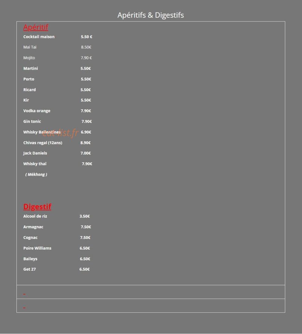 Sala thai — carte page 4