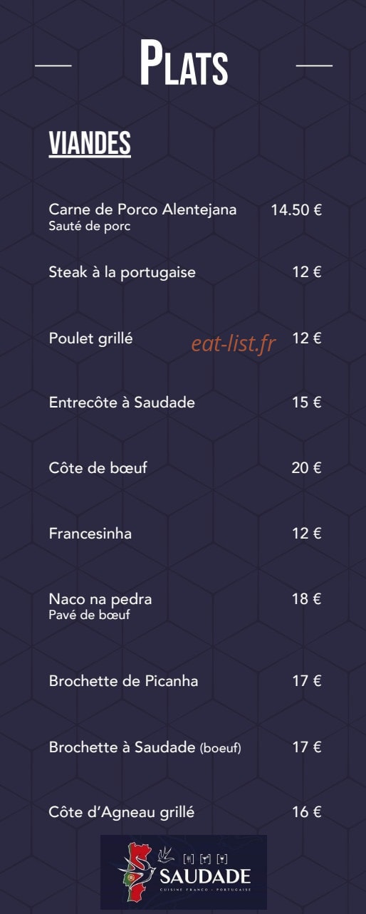 Saudade — carte page 1