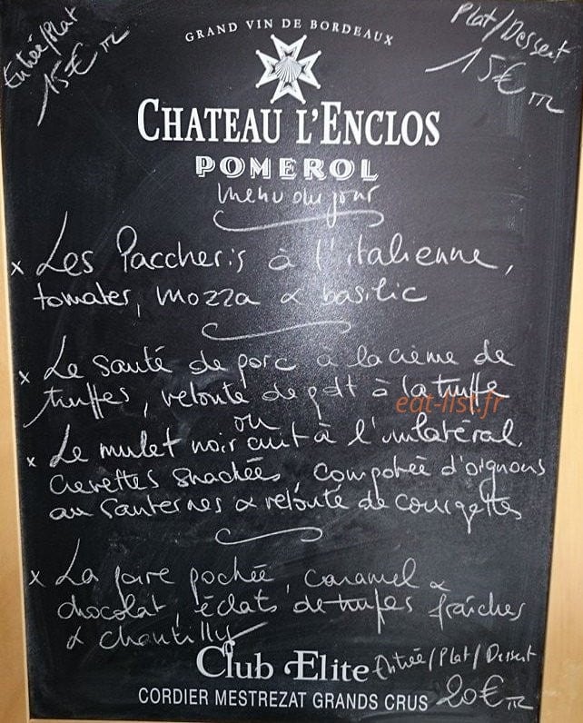 Saveurs d'aquitaine — carte page 1