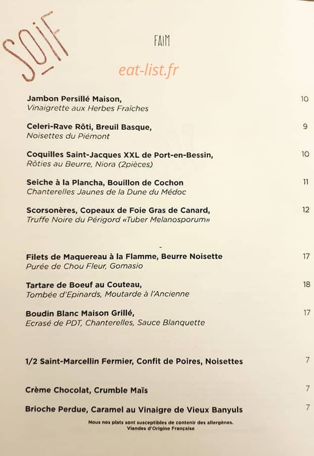 Soif — carte page 1