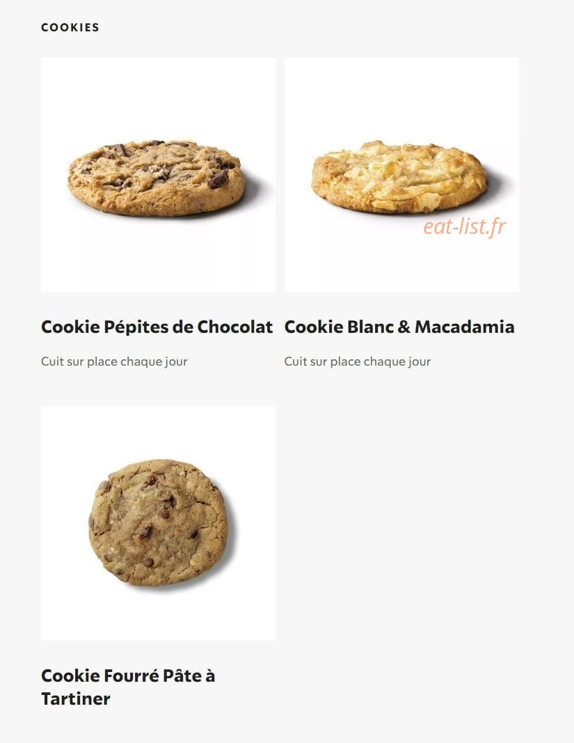 Starbucks Coffee — carte page 4