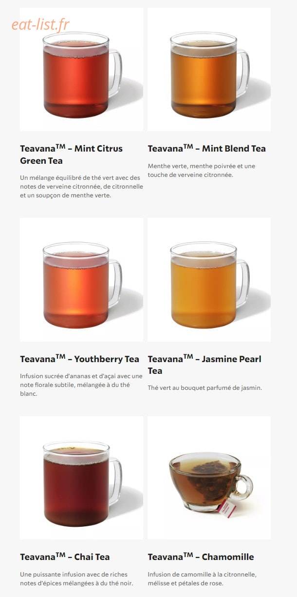 Starbucks Coffee — carte page 15