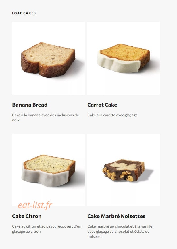 Starbucks Coffee — carte page 23