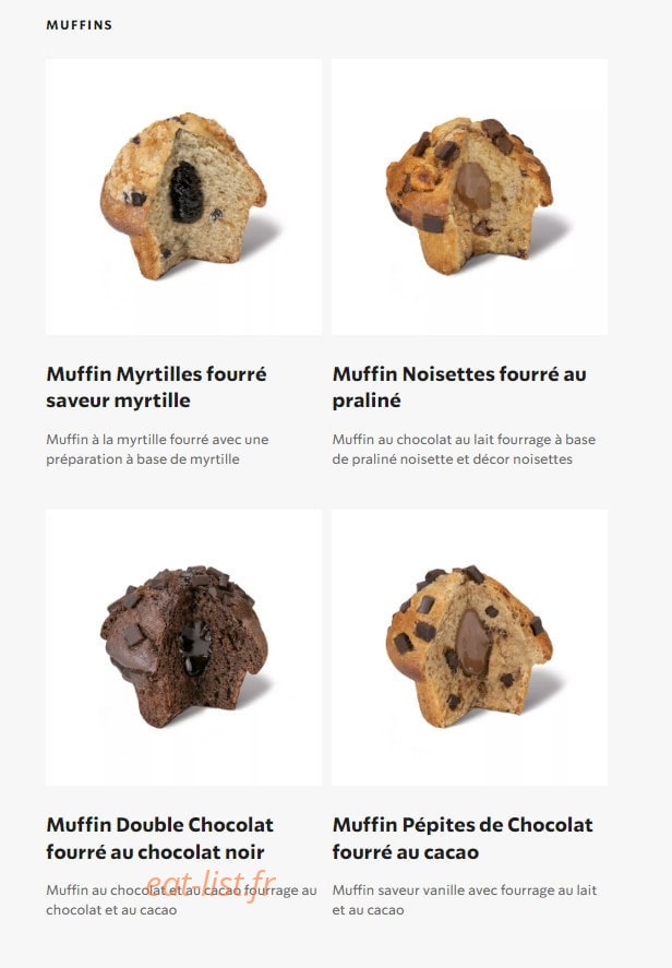 Starbucks Coffee — carte page 20