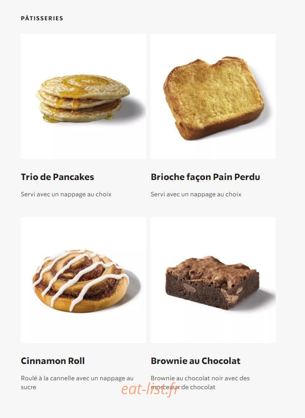 Starbucks Coffee — carte page 19