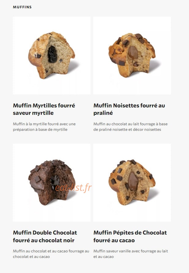 Starbucks Coffee — carte page 20