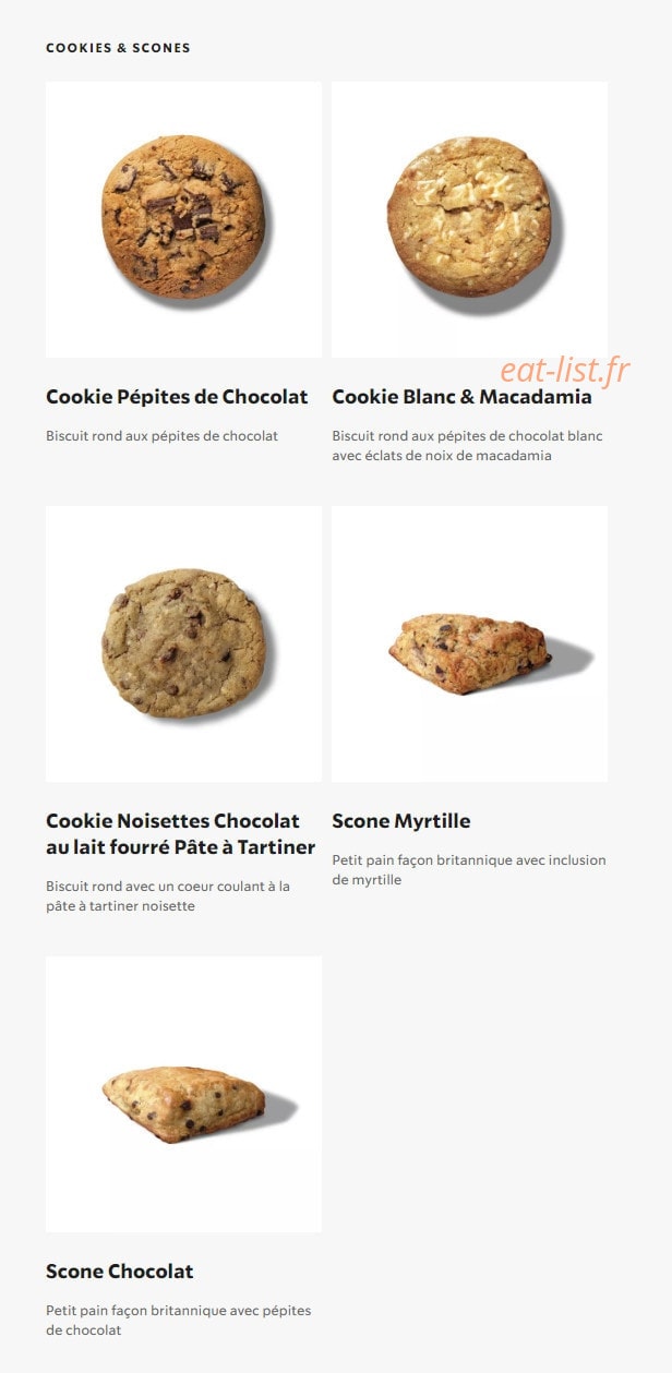 Starbucks Coffee — carte page 21