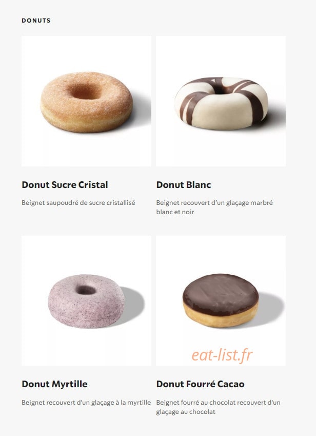 Starbucks Coffee — carte page 22