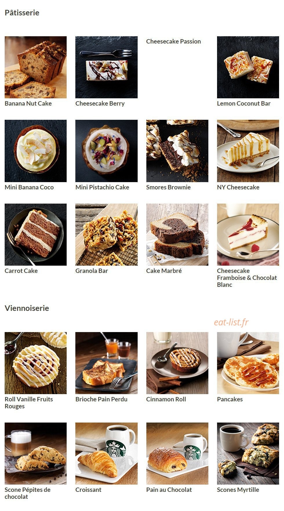 Starbucks Coffee — carte page 5