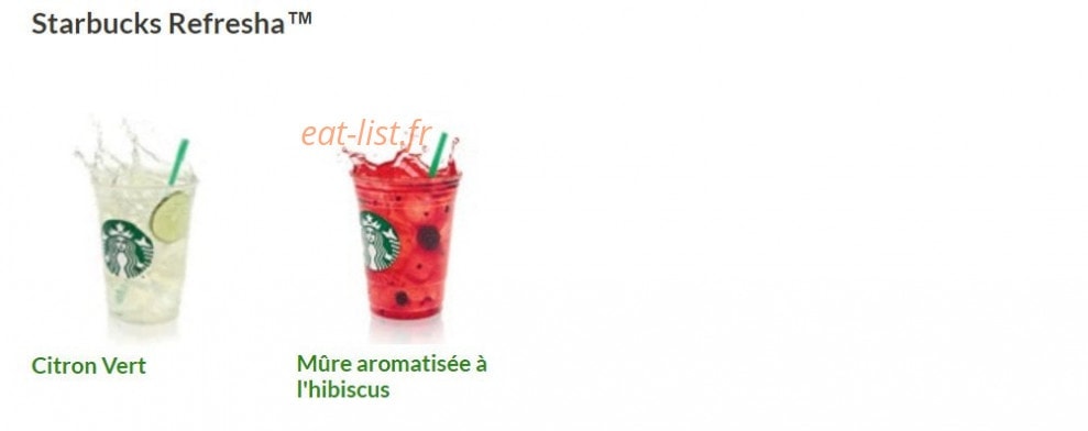 Starbucks coffee — carte page 11
