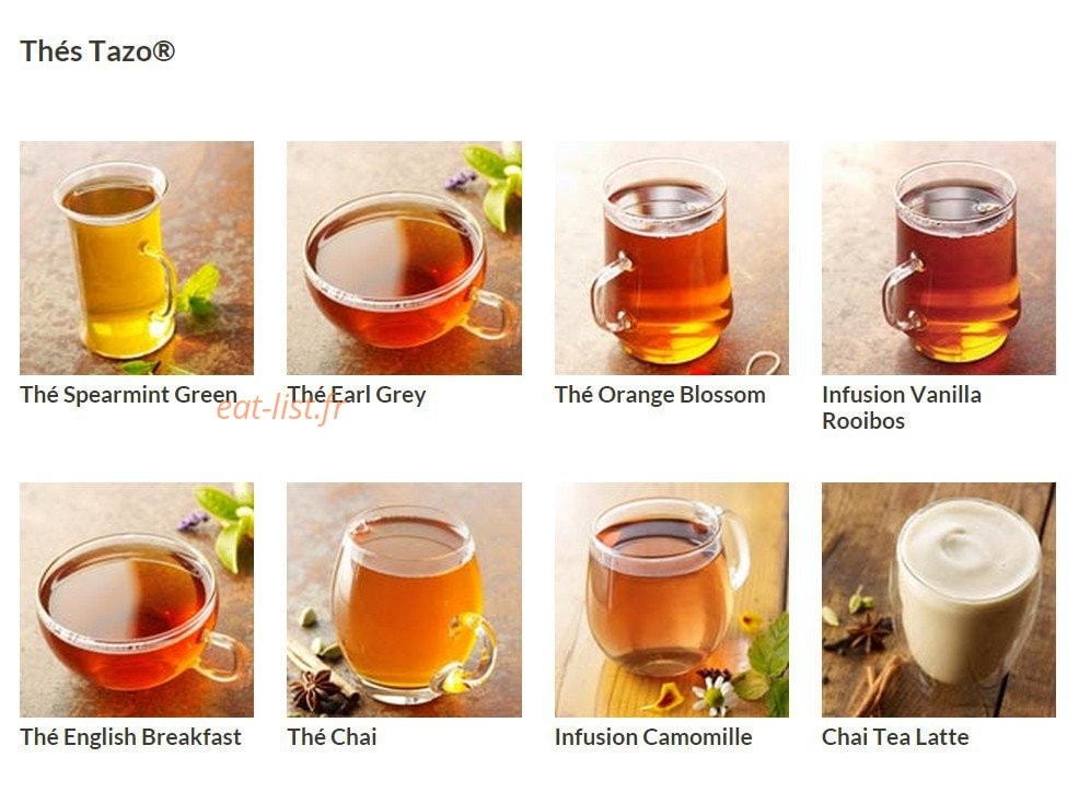 Starbucks — carte page 4