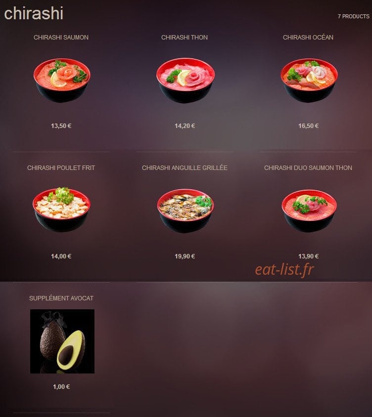 Sushi Creation — carte page 7