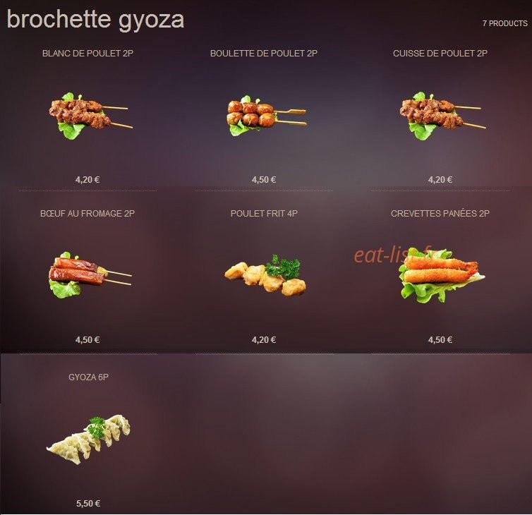 Sushi Creation — carte page 5