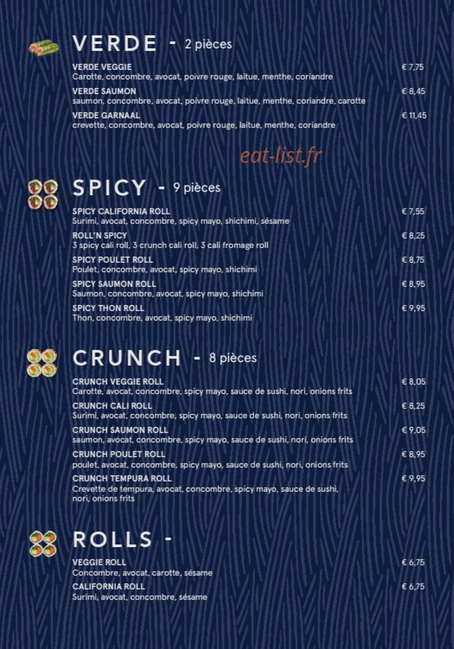 Sushi Daily — carte page 3