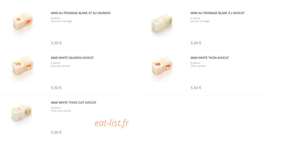 Sushi Design — carte page 7