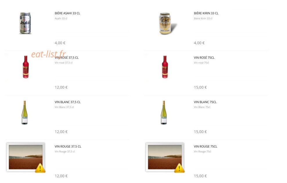Sushi Design — carte page 21