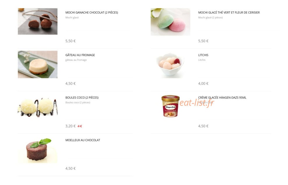 Sushi Design — carte page 3