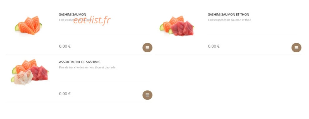 Sushi Design — carte page 16