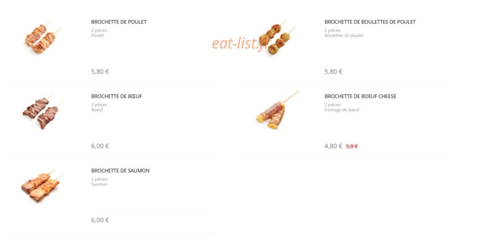 Sushi Design — carte page 18