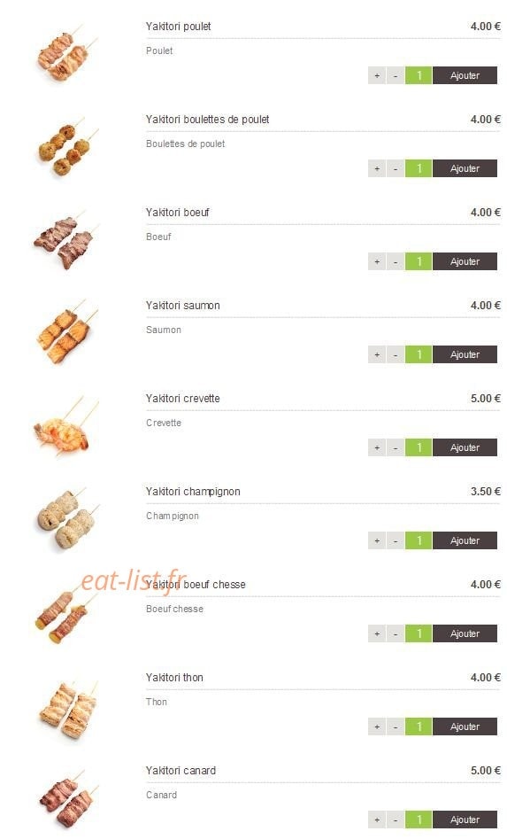 Sushi Design — carte page 17