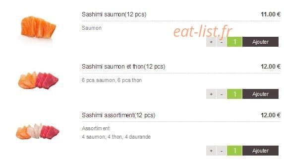Sushi Design — carte page 15