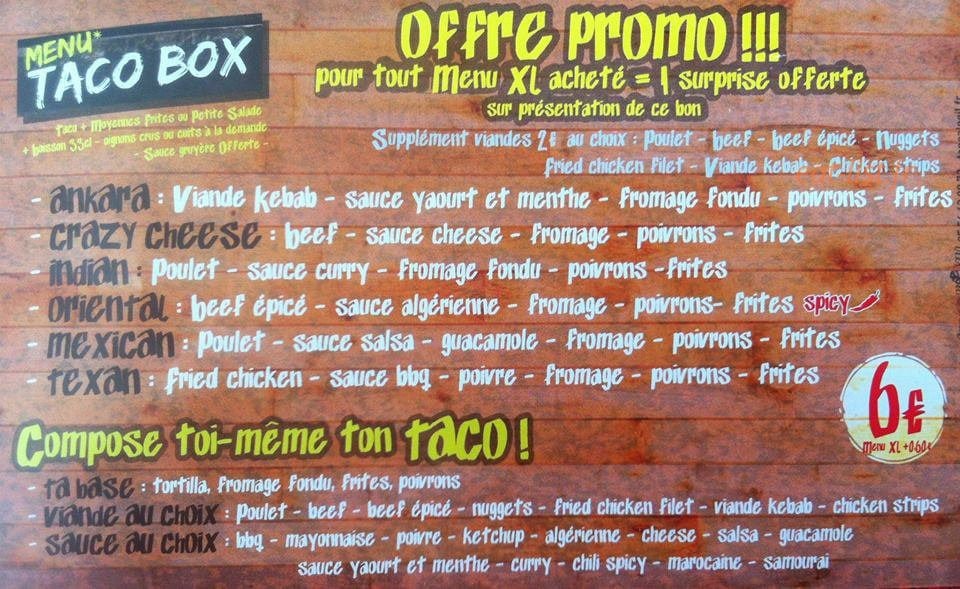 Taco Box — carte page 5