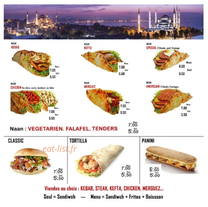 Taco Naan — carte page 2