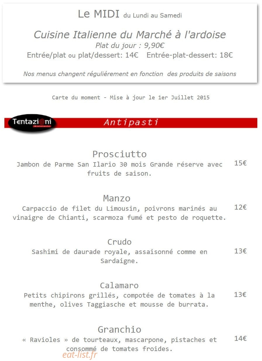 Tentazioni — carte page 1