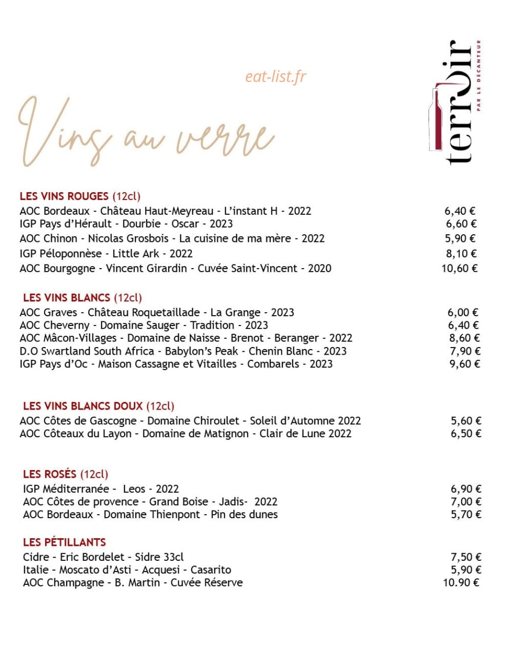Terroir — carte page 5