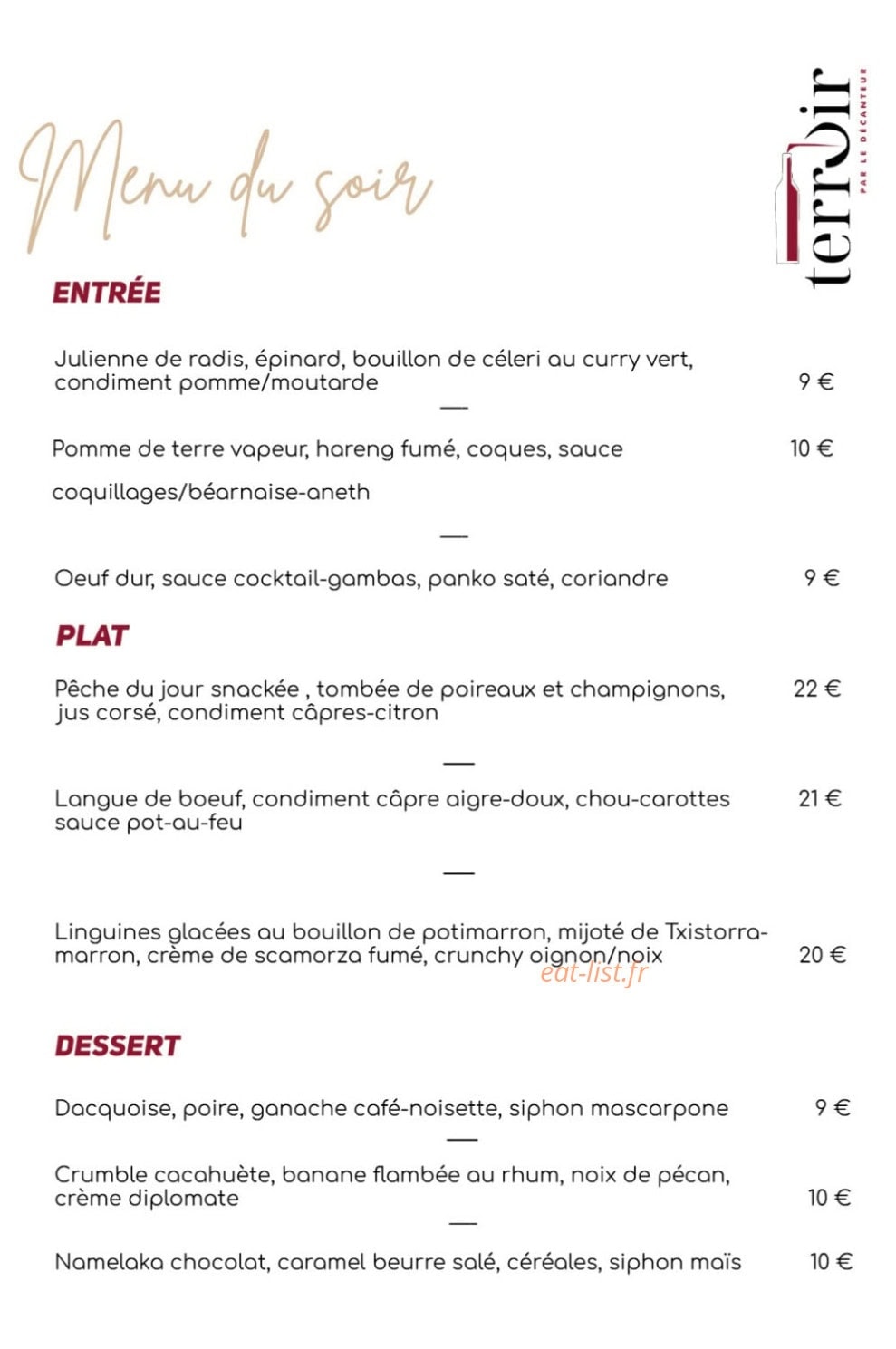 Terroir — carte page 2