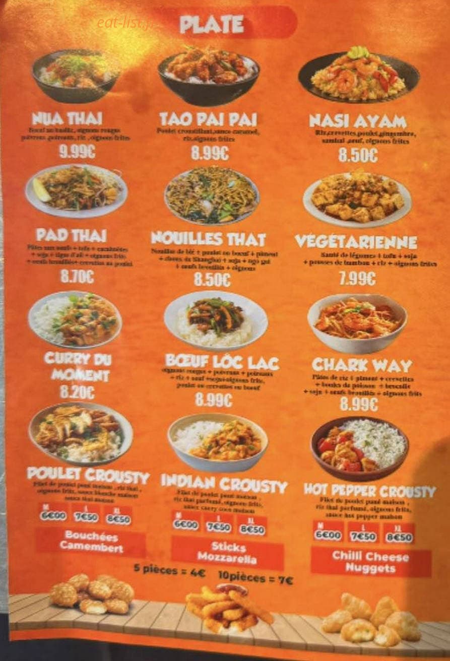 Thai wok food — carte page 3
