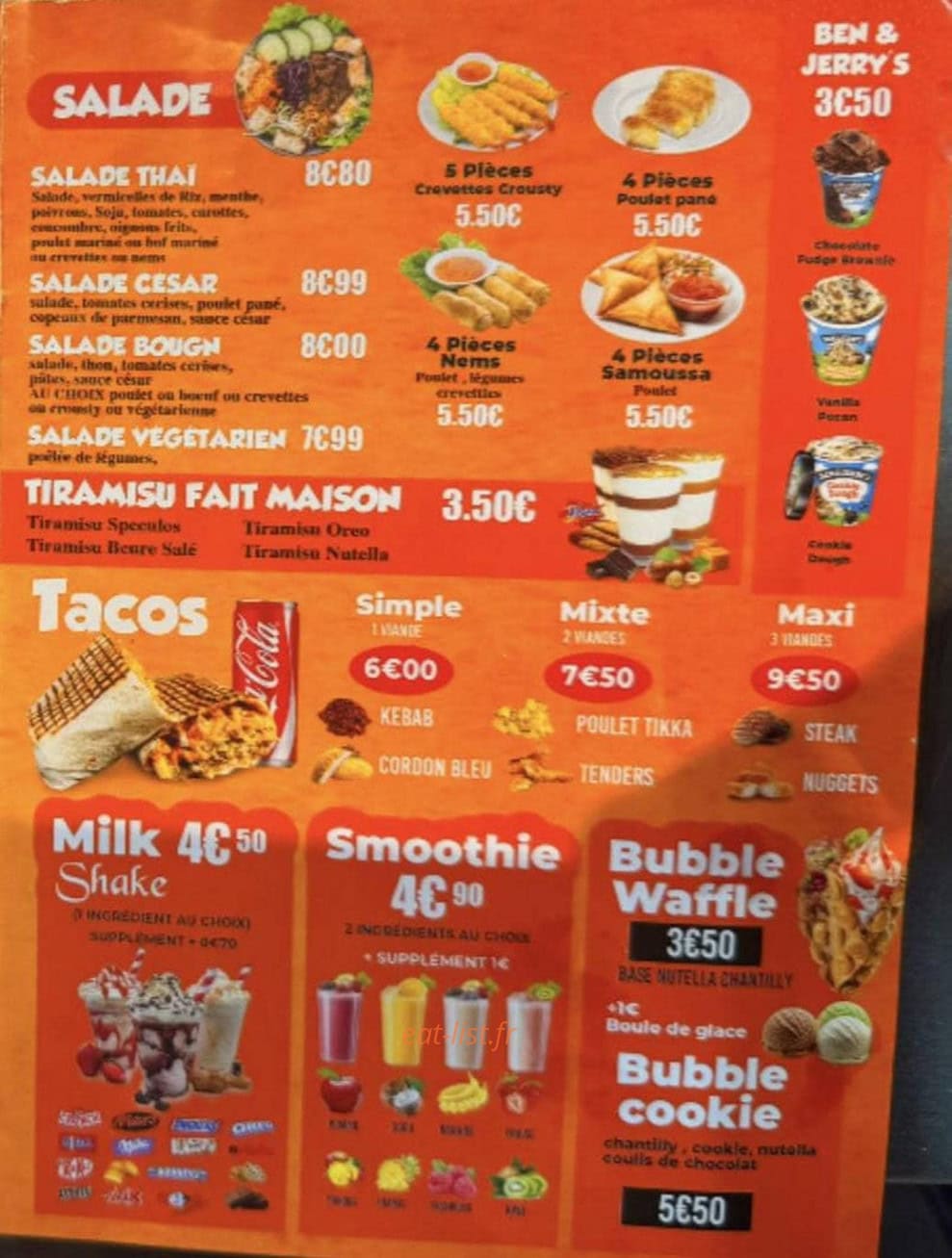 Thai wok food — carte page 4