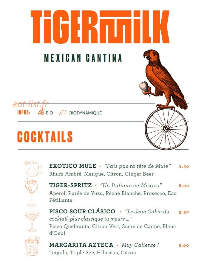 Tigermilk — carte page 5