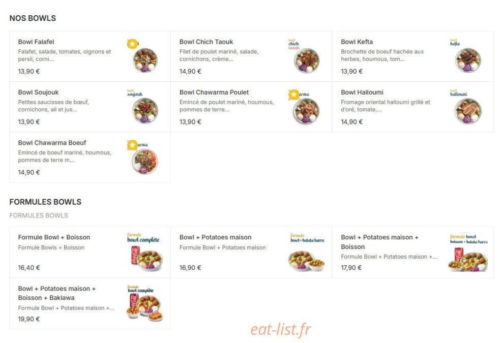 Too Pita — carte page 2