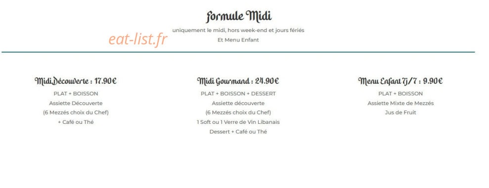 Too Pita — carte page 3