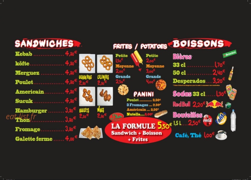 Topkapi Kebab — carte page 1