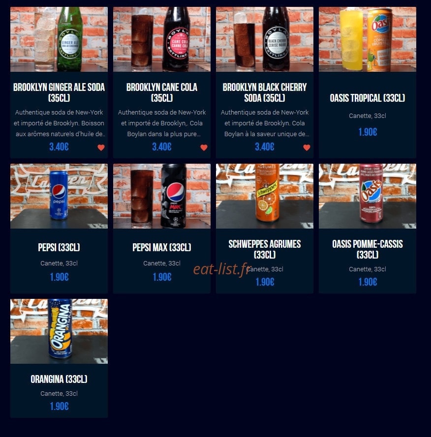 U's Canteen — carte page 6